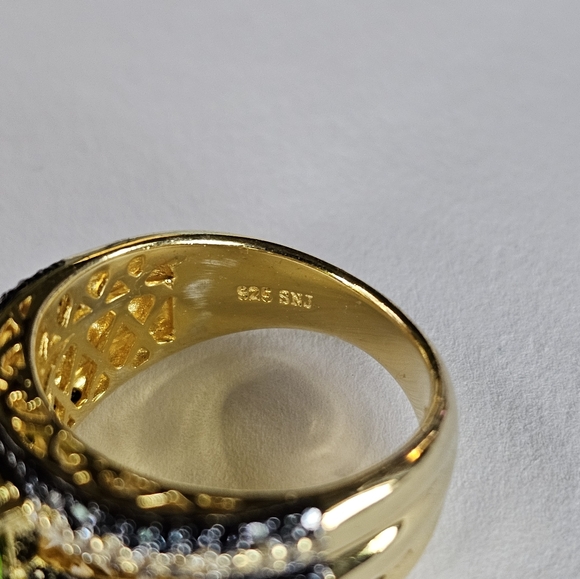 Green Chrome Diopside 18K Yellow Gold Over Sterling Silver Ring 2.58ctw Sz 7 - Picture 7 of 7